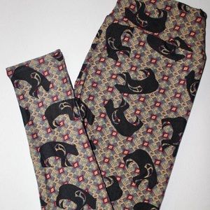 LulaRoe Leggings  HTF Bear OS